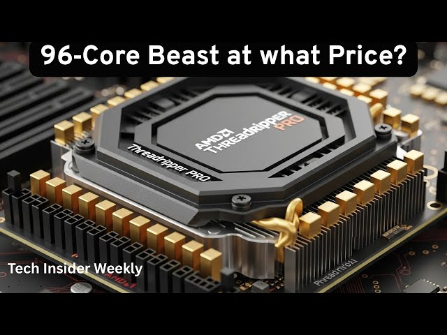 AMD Threadripper PRO 9995WX Preorders Start July 23 – 96‑Core
