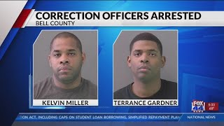 Bell County corrections officers facing several charges