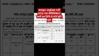computer anudeshak Bharti 2026 new vacancy form suru // computer anudeshak new vacancy 2026