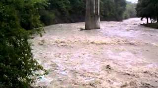 Post Irene, the normanskill creek.