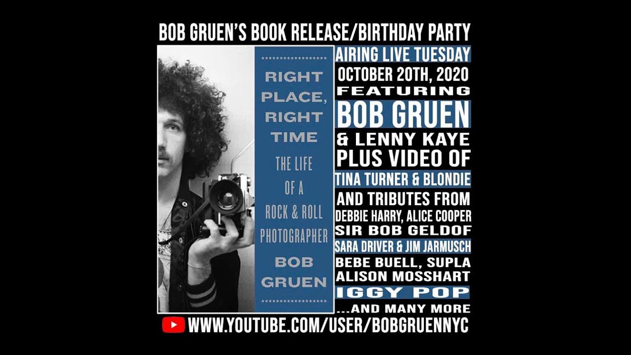 Bob Gruen's 75th Birthday Tribute & Autobiography Book Release