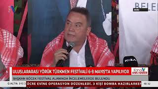 Başkan Böcek Festi̇val Alaninda İncelemelerde Bulundu