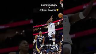 Carmelo or Anthony Edwards 👀👀 #carmeloanthony #anthonyedwards #club520podcast #nba #espn #hoops