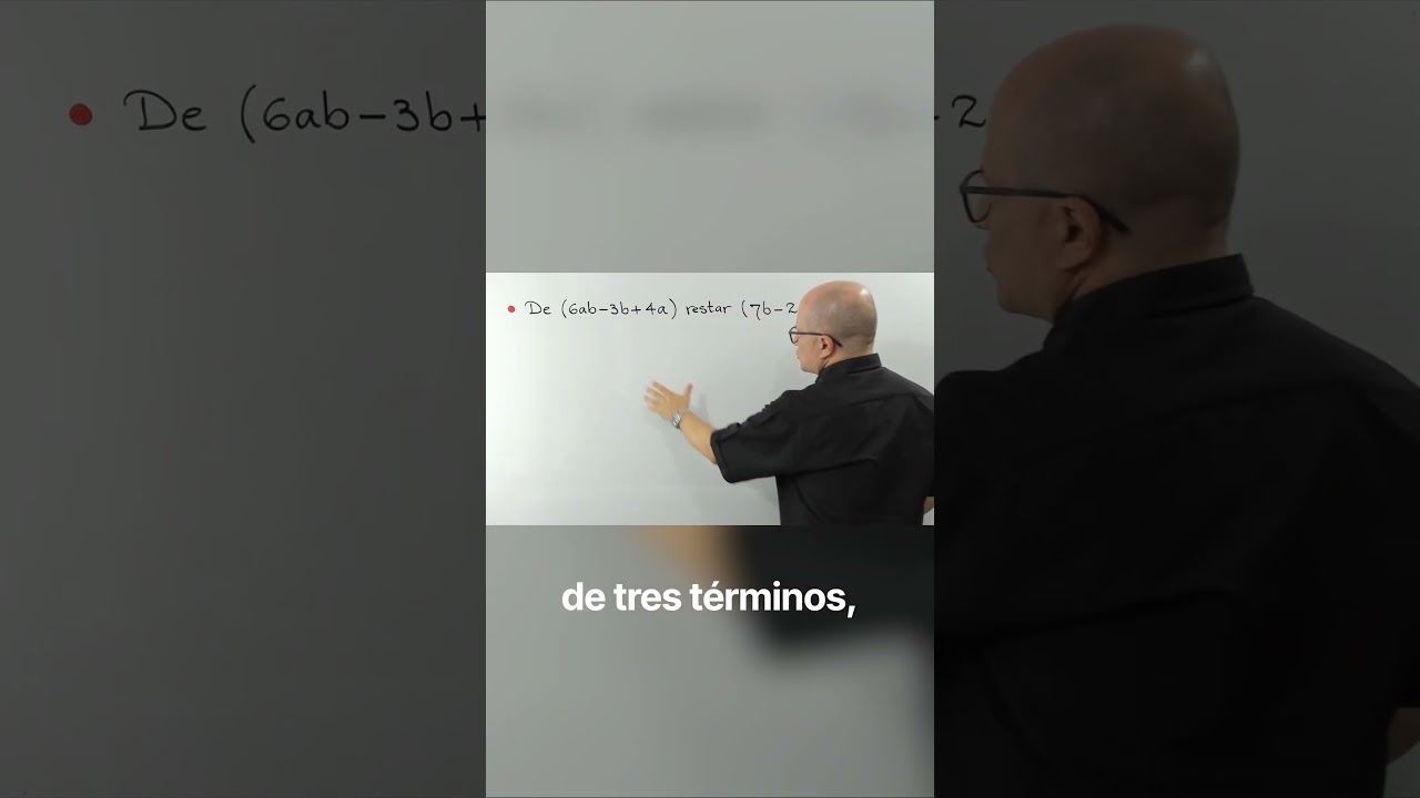 Mira el video 👇 Resta de polinomios | Ej. 1 y 2 #julioprofe