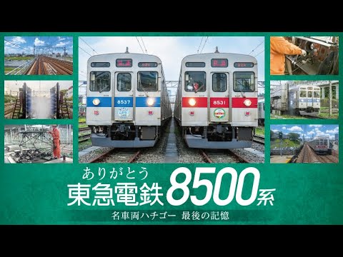 ありがとう 東急電鉄8500系【サンプル動画】ハチゴー｜赤帯｜青帯