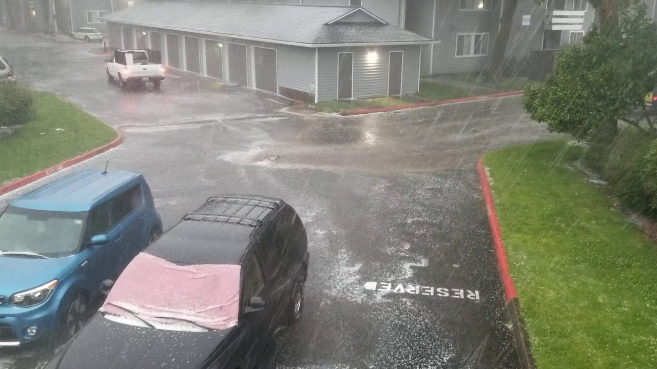 Crazy rain and wind storm in Portland Oregon - YouTube