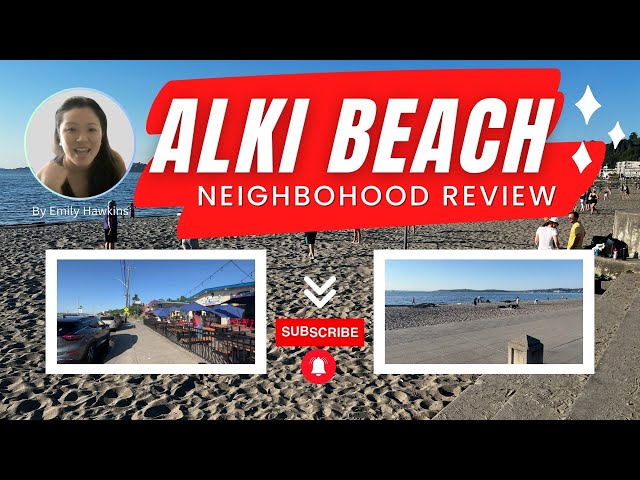 Alki Beach, vibrant neighborhood, haven for outdoor enthusiasts, stunning views, sandy shores!