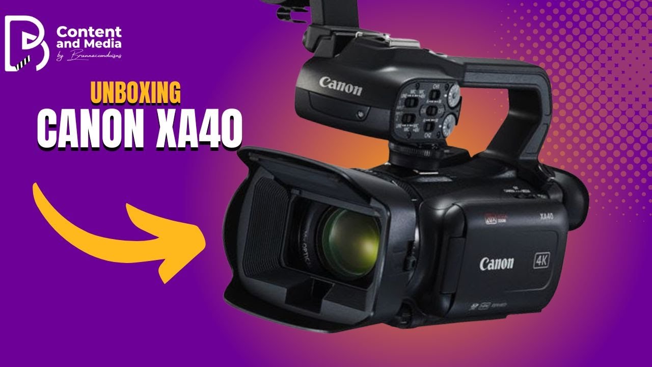 Unboxing Canon XA40 Canon's PROFESSIONAL COMPACT CAMCORDER YouTube