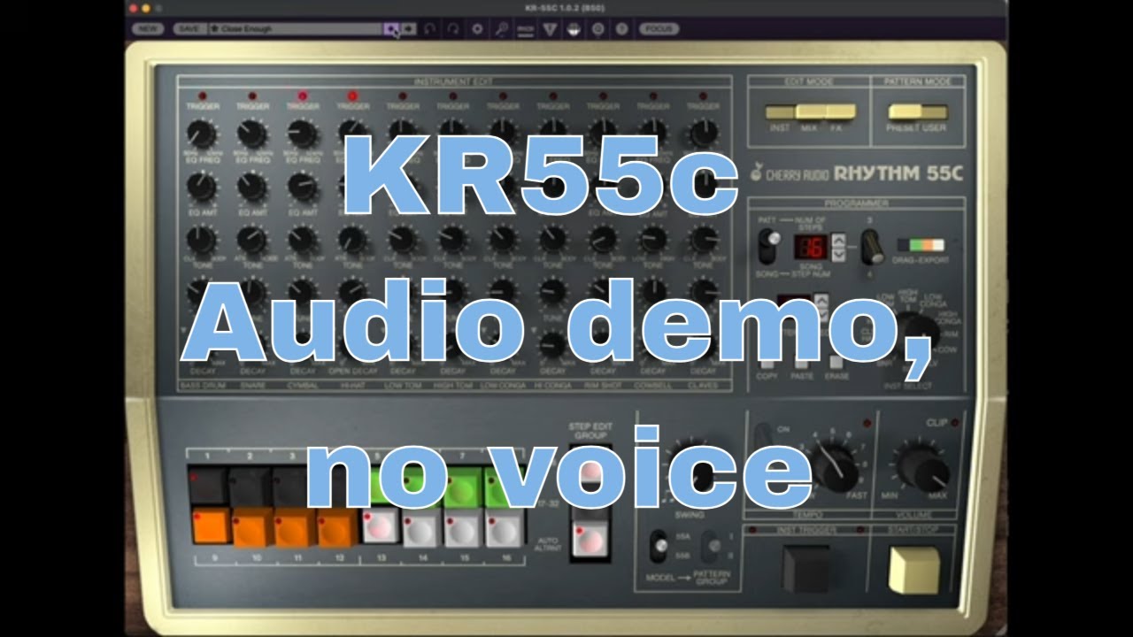 KR55C from ‪@CherryAudiovst‬ , audio demo, no voice - YouTube