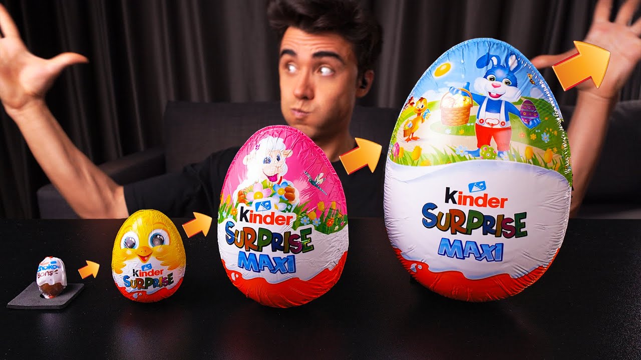 ASMR KINDER SURPRISE JOY EGG CHOCOLATE PARTY MUKBANG 