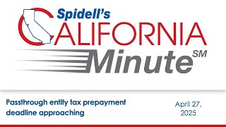 Podcast: Passthrough entity tax prepayment deadline approaching