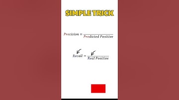 Best trick to remember- Precision & recall formula #datascience #machinelearning #confusionmatrix