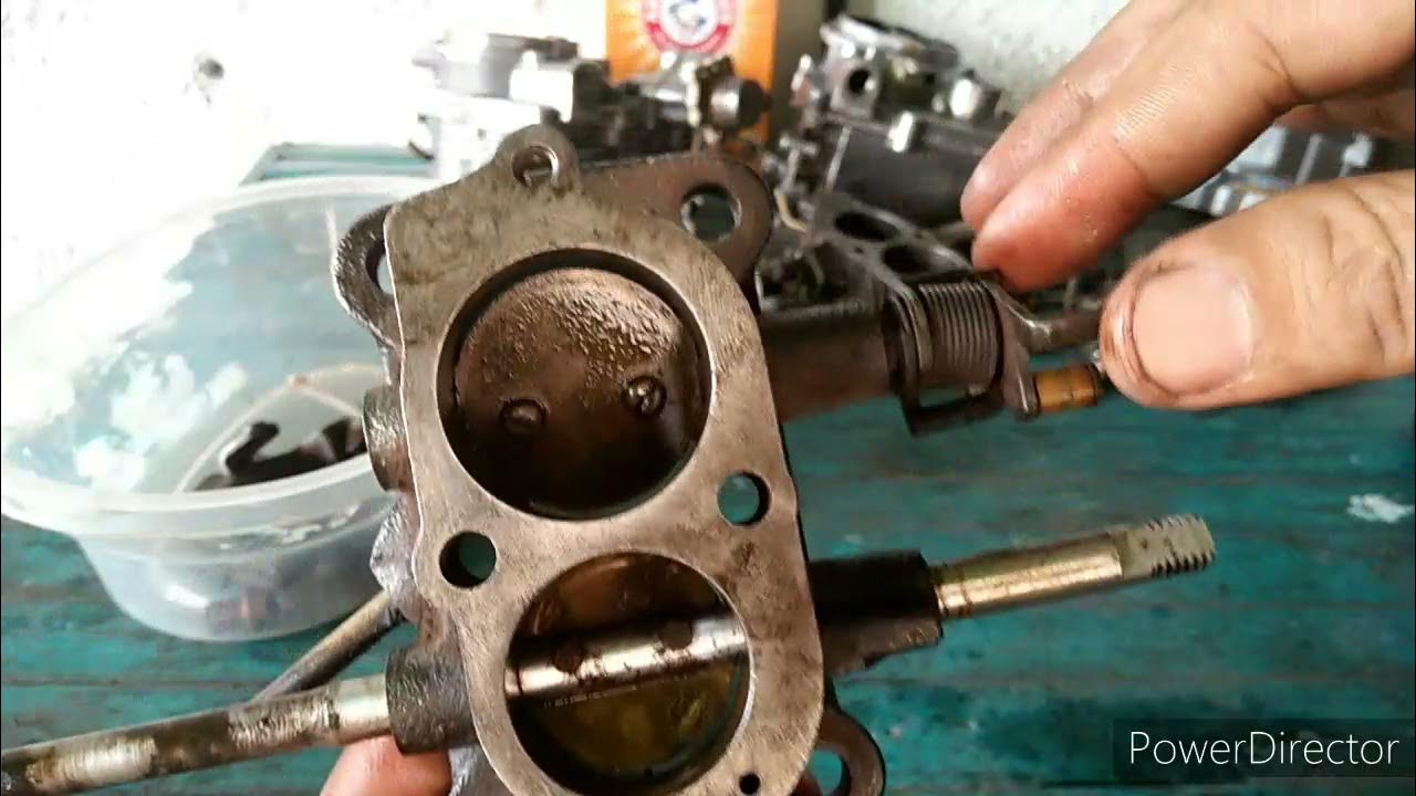 Carb recondition Tagalog part 3 CARB THROTTLE BODY CLEANING, CARB
