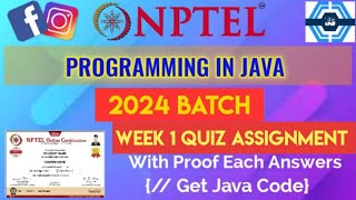 programming in java | week 1 answers 2024 | nptel | swayam