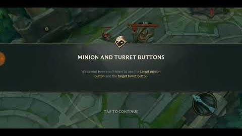 LOL wildrift minion and turret buttons tutorial
