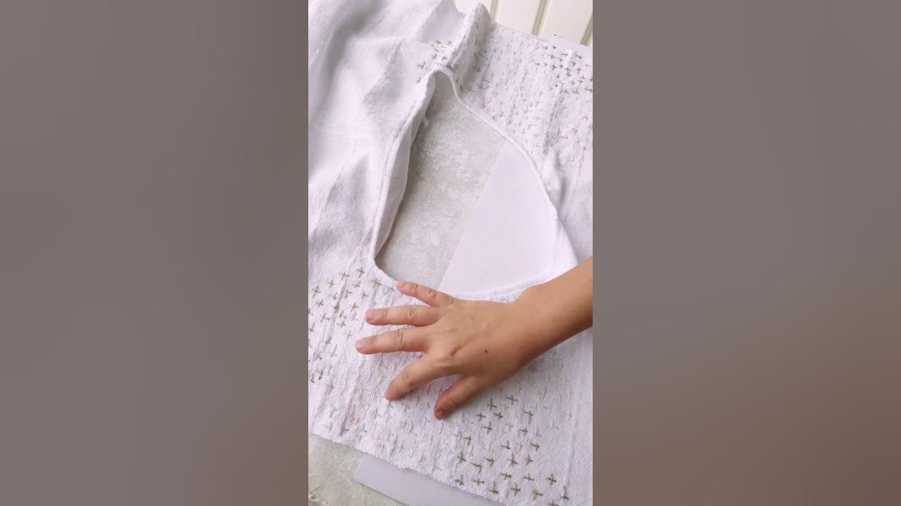 Cómo hacer un vestido artesanal reutilizando un rebozo o chalina - YouTube