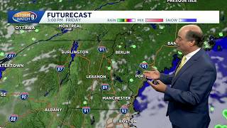 Shower chances into the weekend