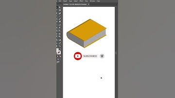How to make 3D book in Adobe Illustrator #Shorts