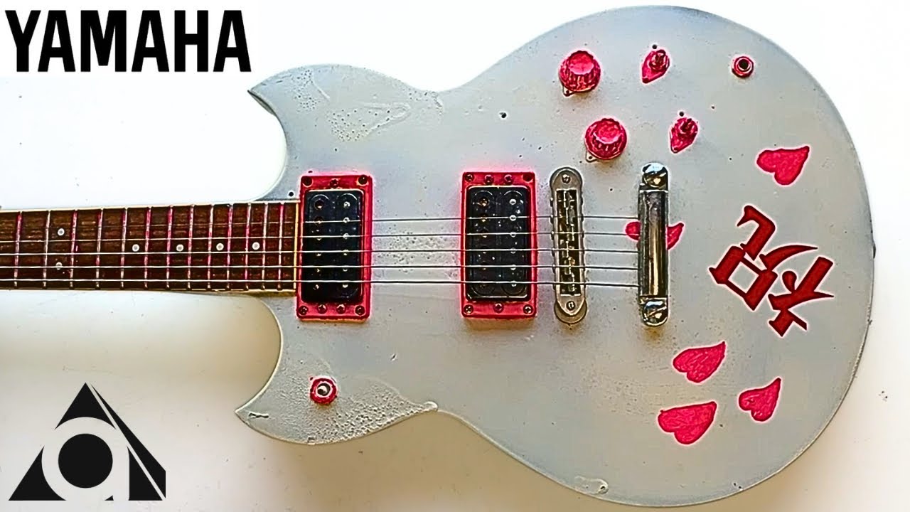 Restoring a Poorly Painted Yamaha SG - YouTube