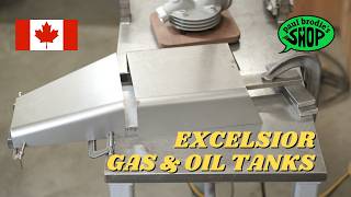 Fabricating the GAS and OIL Tanks for the EXCELSIOR // paul brodie's shop