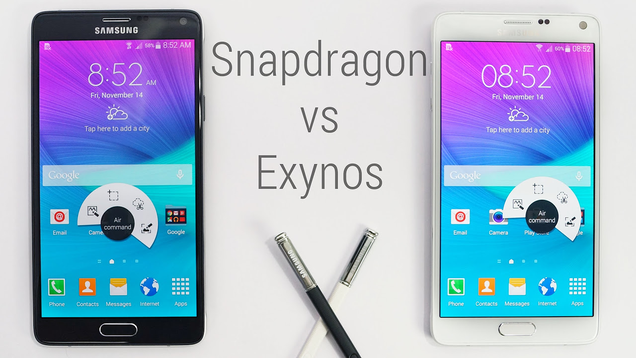  Update  Galaxy Note 4 - Snapdragon 805 vs Exynos 5433 Comparison
