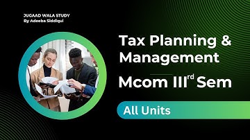 M COM III SEM  Tax Planning and Management Your Bollywood Guide to Financial Freedom! 💰🎬