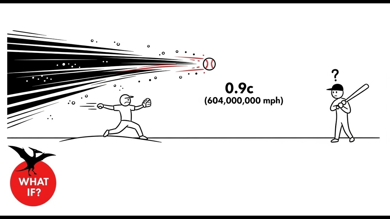 What if you threw a baseball at nearly light speed?