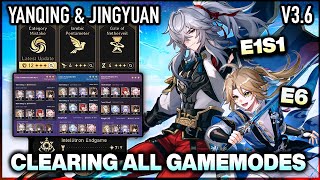 Yanqing &amp; Jingyuan VS ALL ENDGAME MODES ✦ (Version 3.6) MoC PF AS AA | Honkai Star Rail Showcase