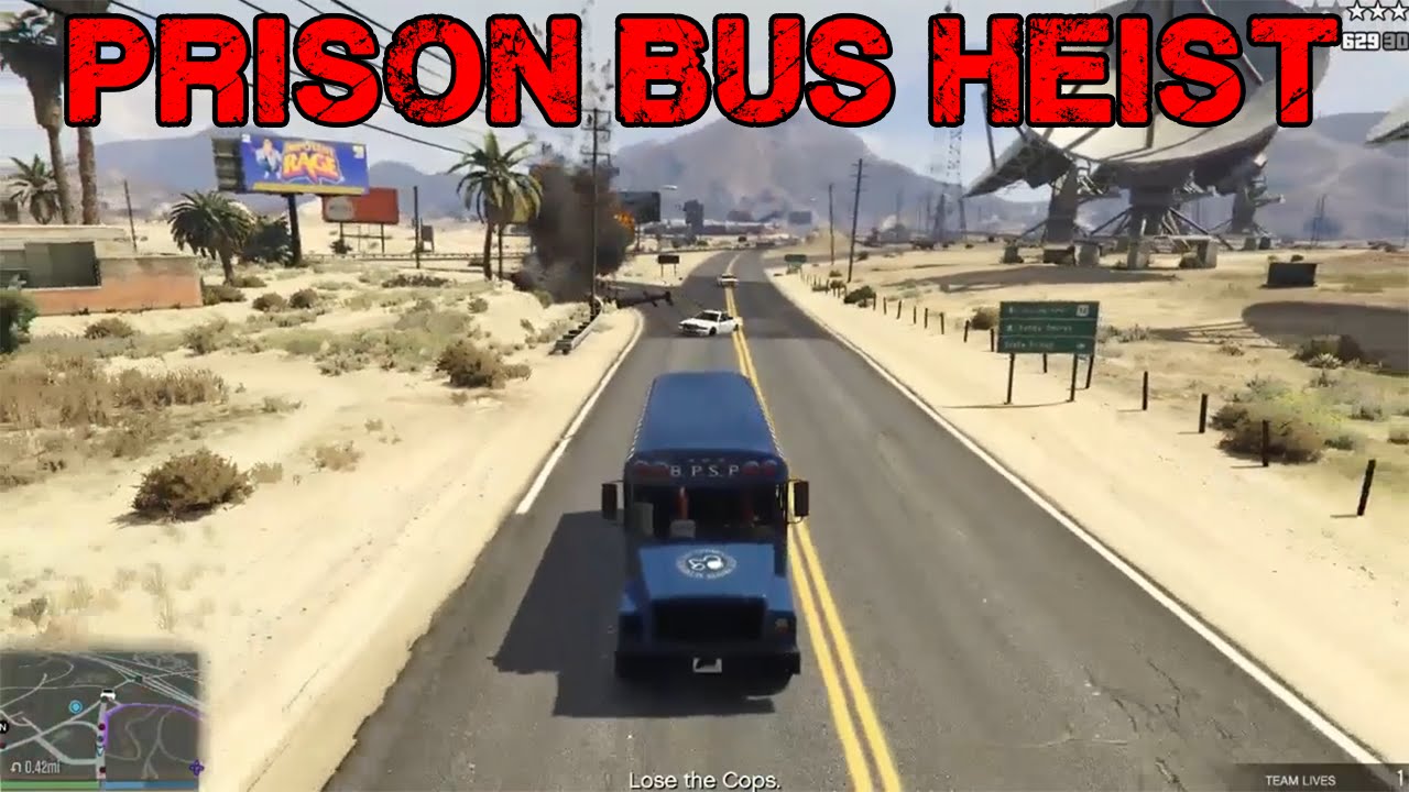 GTA V PC Random Moments | Ep.3 | PRISON BUS HEIST