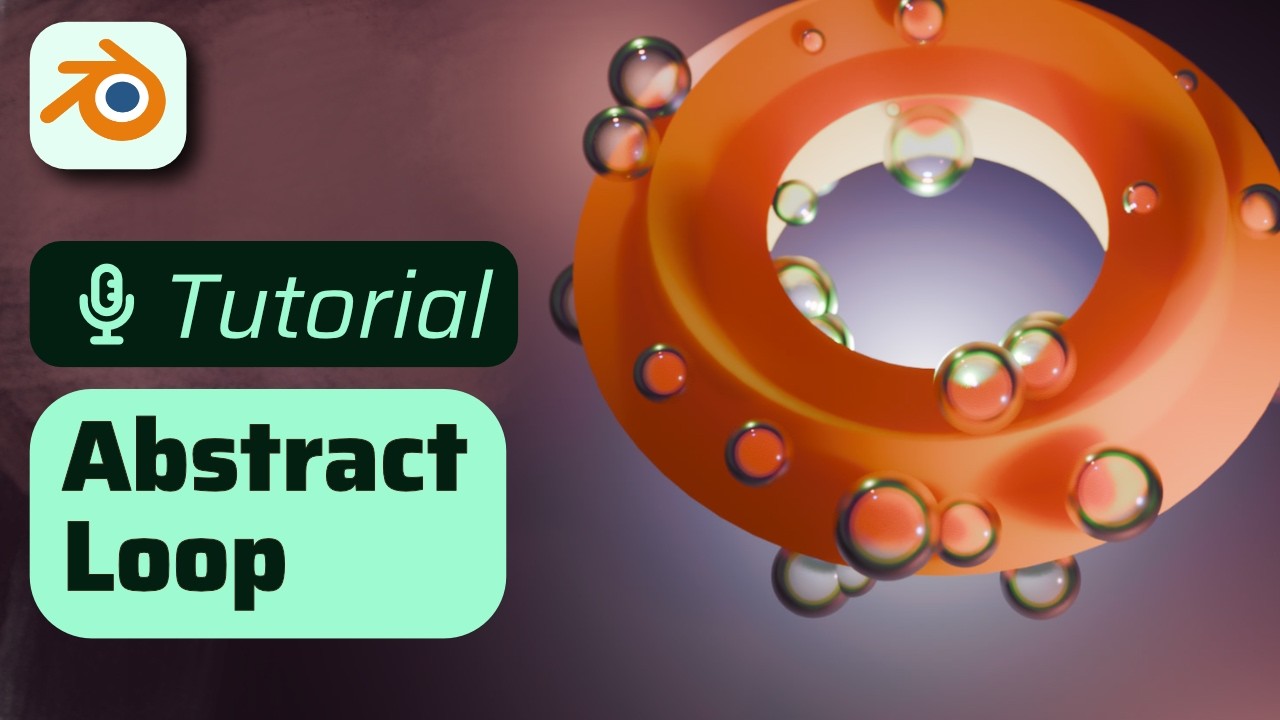 Abstract Donut Loop in Blender, Beginner Geometry Nodes Tutorial - YouTube