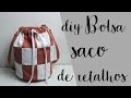DIY BOLSA SACO  FEITA COM RETALHOS JEANS | COMO FAZER BOLSA SACO | SUELLEN REDESIGN