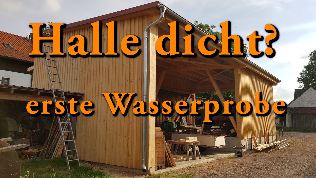 Halle dicht? - die erste Wasserprobe verzeiht keine Fehler