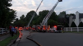 RAW VIDEO: Raleigh home heavily damaged by fire
