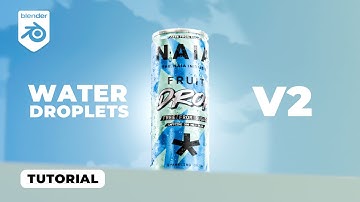 HOW TO MAKE "WATER DROPLETS" IN BLENDER 4.5 (GEOMETRY NODE) V2 - TUTORIAL