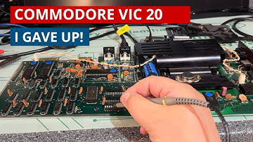 Commodore VIC 20 repair attempt - Part 1 - I need help