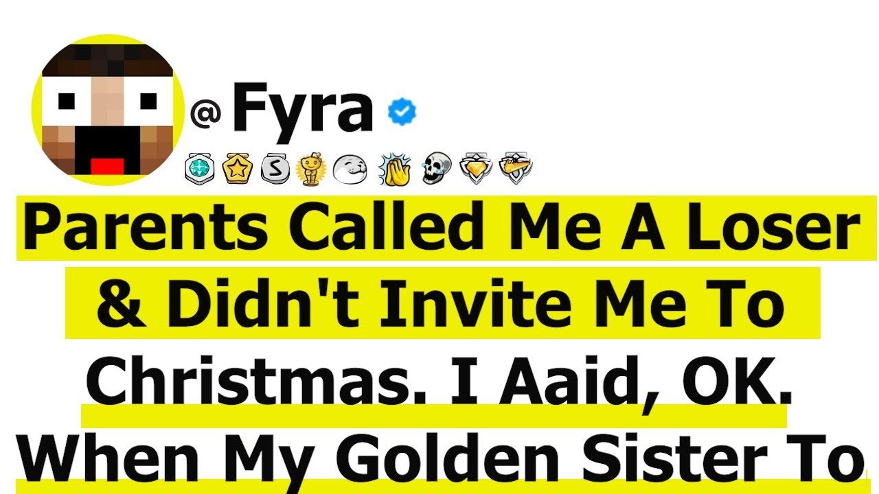 Parents Called Me A Loser & Didn't Invite Me To Christmas. I Said, OK. When My Golden Sister To Pay