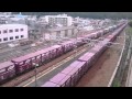 相生駅貨物列車通過