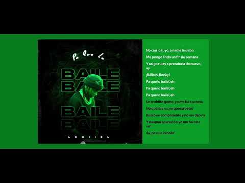 Lomiiel PA QUE LO BAILES BAILALO ROCKY Lyrics 
