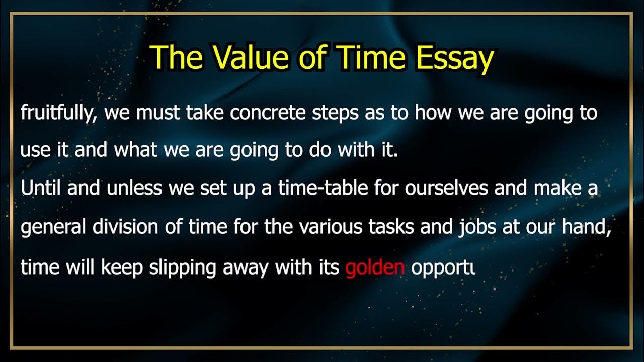 the-value-of-time-essay-youtube