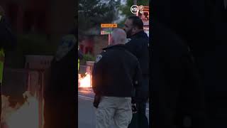 Gas leak fire causes evacuations in South Salt Lake