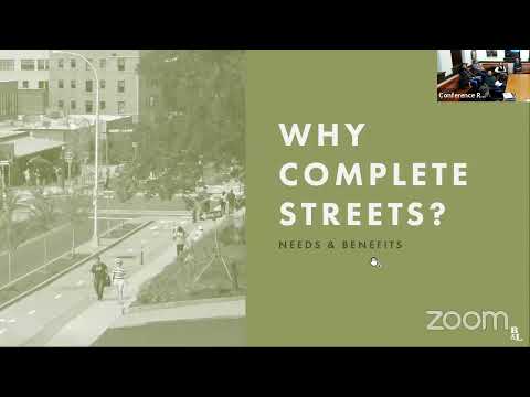 Complete Streets Presentation on March 1st, 2023