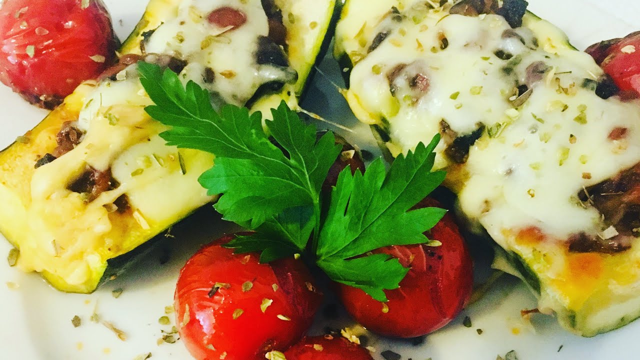 ZUCCHINI mit HACKFLEISCH Füllung mit KÄSE überbacken im OFEN! SERAY ... ZUCCHINI mit HACKFLEISCH Füllung mit KÄSE überbacken im OFEN! SERAY ...