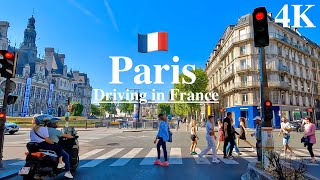 Paris France🇫🇷 Driving Downtown🚗Paris Part2-Relax, enjoy city view-City Drive-Classical Architecture