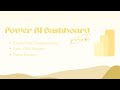 The only POWER BI Dashboard Tutorial you need !