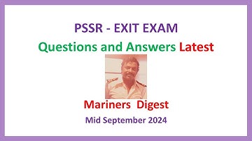 PSSR - EXIT EXAM - Questions and Answers - Latest