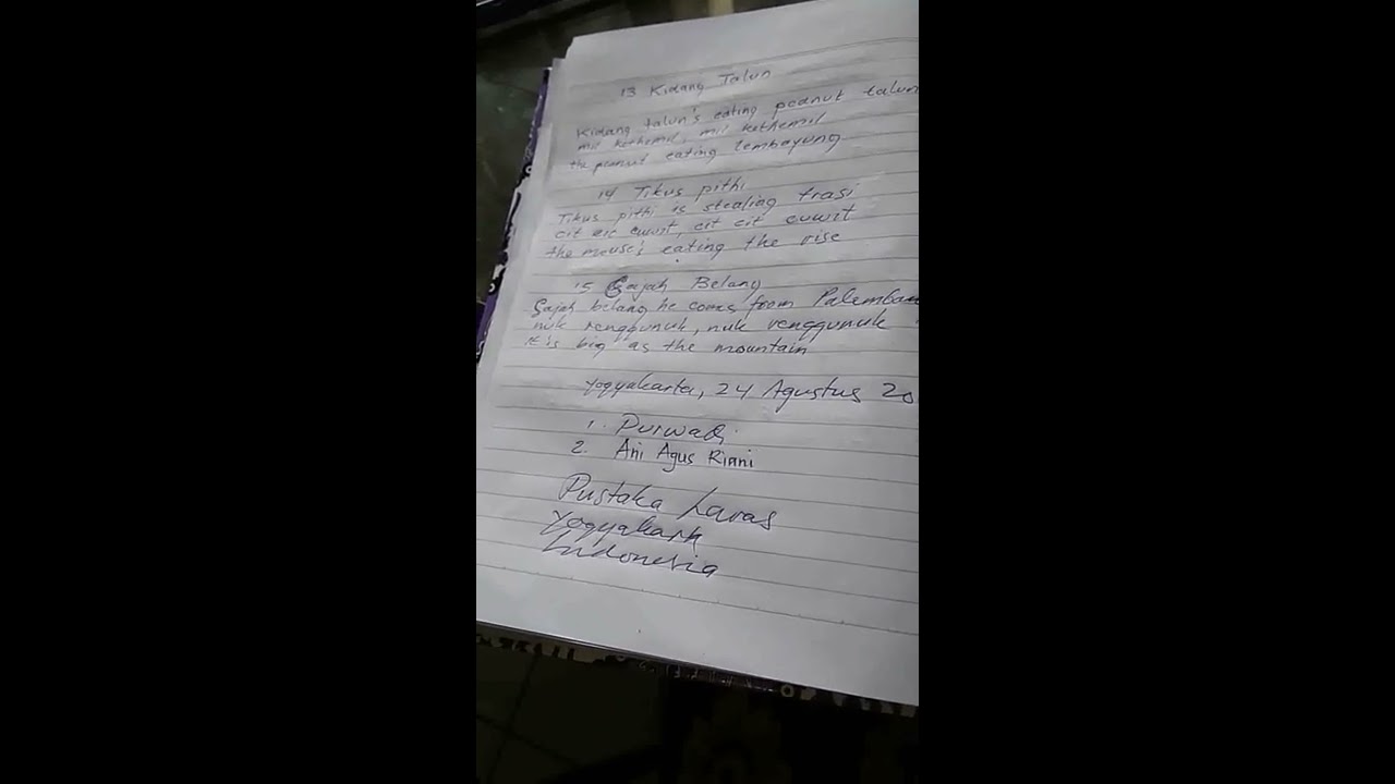 Lagu Kidang Talun Lagu Kidang Talun, Tikus Pithi, Gajah Belang, Bahasa Inggris, Ani Agus