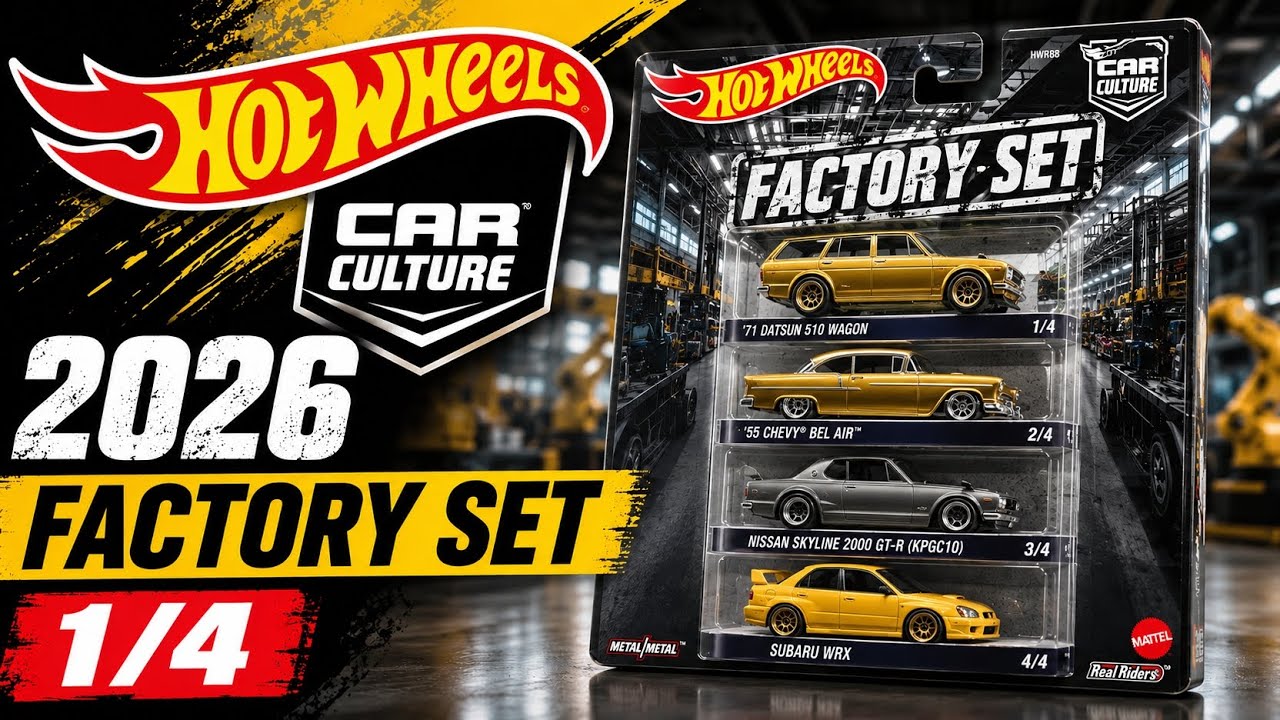 Unboxing Hot Wheels 2026 Car Culture and Team Transport Factory