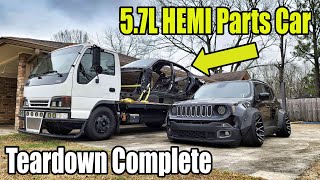 HEMI SWAP Jeep Renegade pt.7 Parts Car Gets Chopped Up