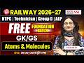 Railway Exams 2026 | Chemistry Important Questions | Atoms & Molecules | RRB GK/GS by Pooja Ma'am