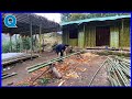 building bamboo house